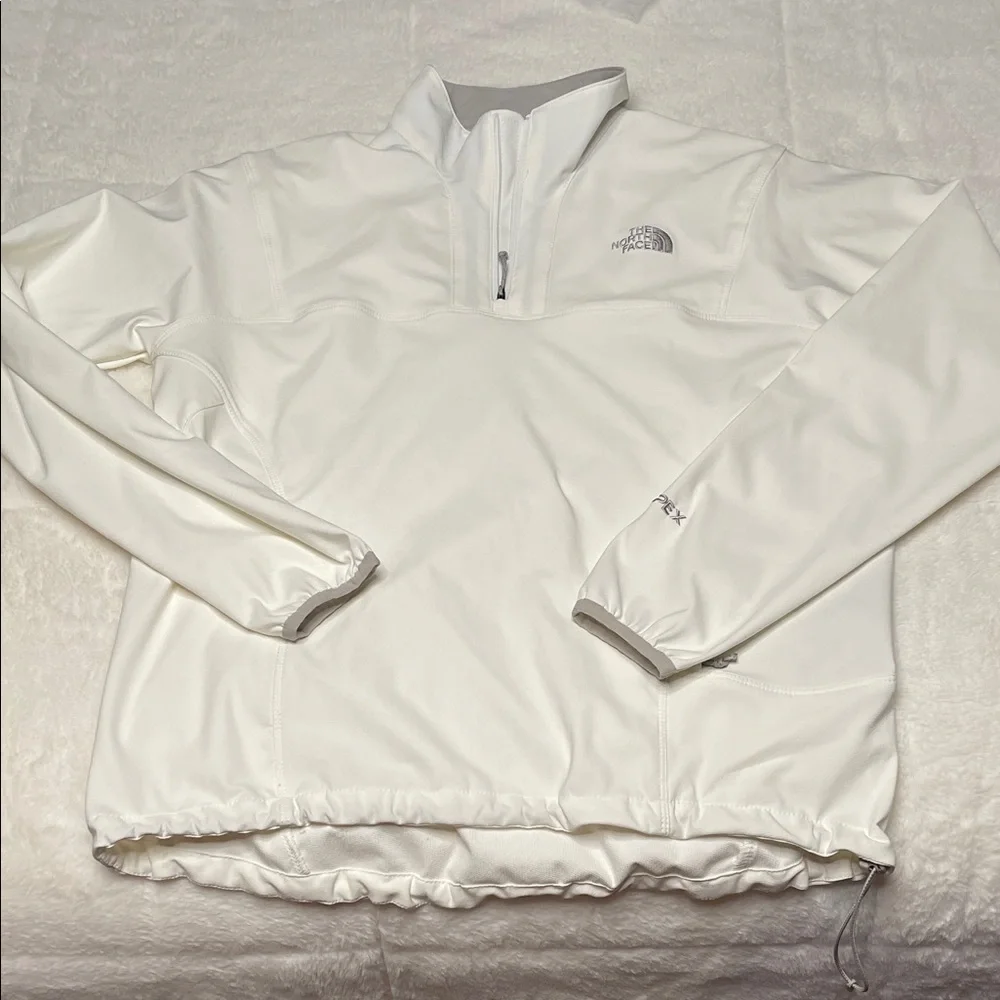 The North Face White/Cream Apex Quarter-Zip Pullover - Picture 2 of 16